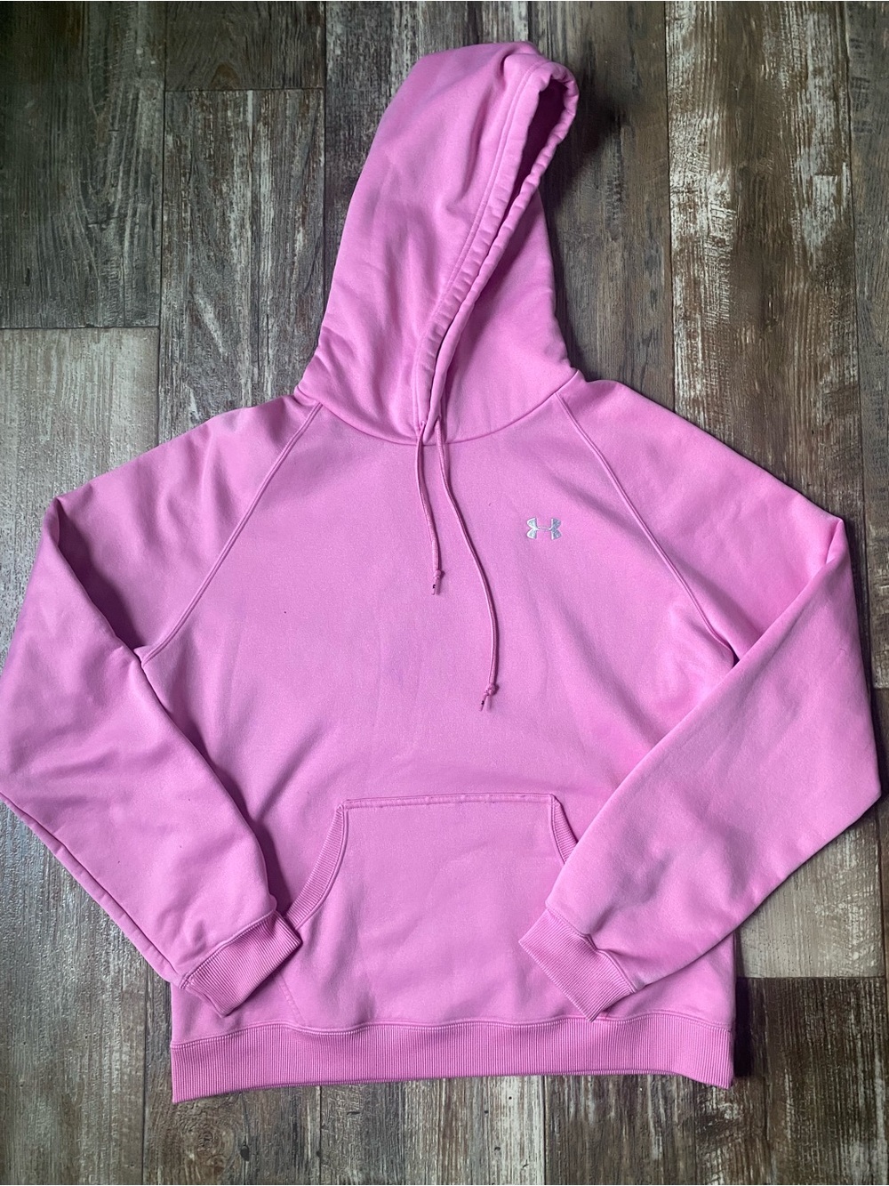 Under Armour Women's Light Pink Hooded Pullover Sweatshirt